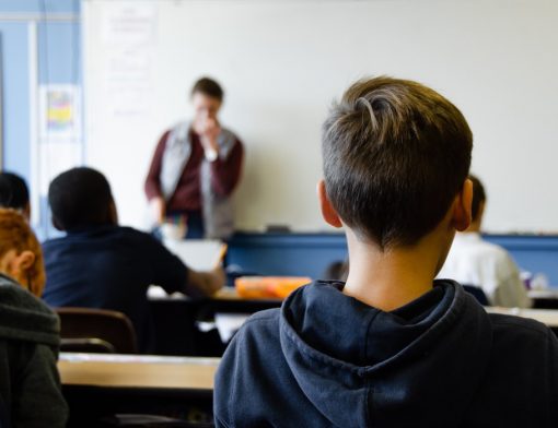 Alunos na sala de aula