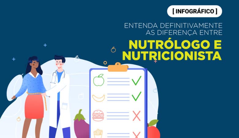 [Infográfico] Entenda definitivamente as diferença entre nutrólogo e nutricionista e como escolher sua atuação